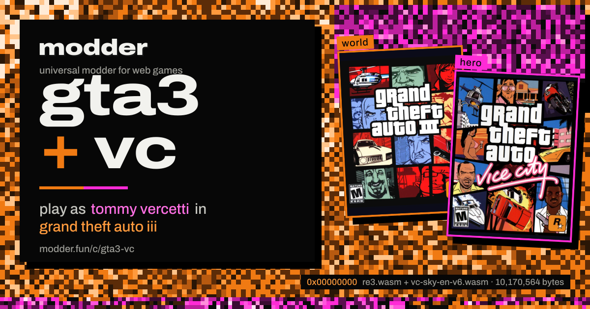 link card: gta3 + vc, play as tommy vercetti in grand theft auto iii