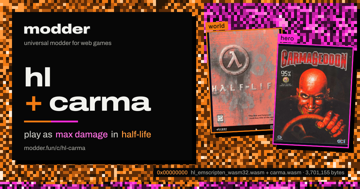 link card: hl + carma, play as max damage in half-life