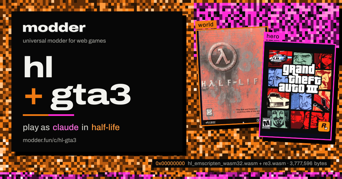 link card: hl + gta3, play as claude in half-life