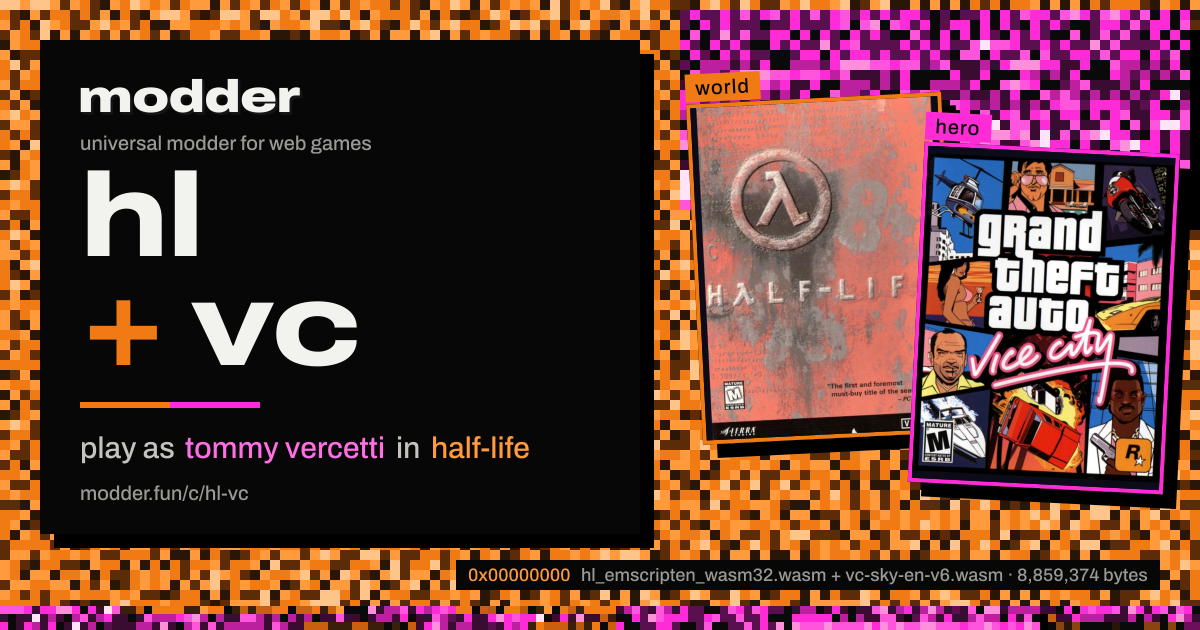 link card: hl + vc, play as tommy vercetti in half-life